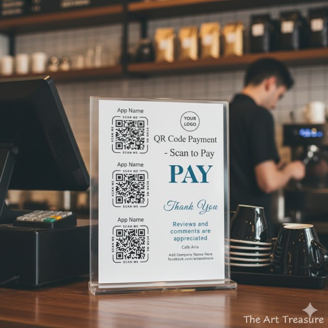 QR Code Payment - Scan to Pay Business Logo Poster (Creator Uploaded)