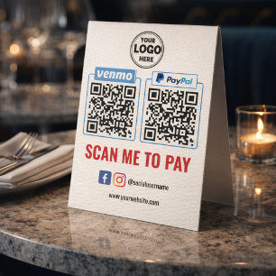 QR Code Payment Venmo Paypal Scan to Pay