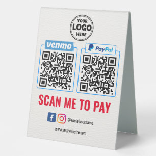 QR Code Payment   Venmo Paypal Scan to Pay 