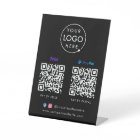QR Code Payment | Zelle Paypal Scan to Pay Black