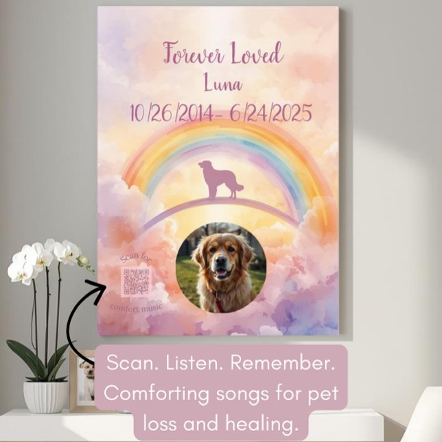 QR Code Pet Sympathy Gift | Interactive Poster (Creator Uploaded)