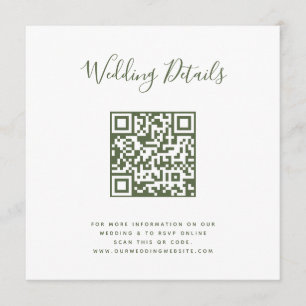 QR Code Photo RSVP Menu