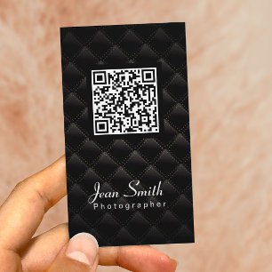 QR Code Photographer Photography Business Card