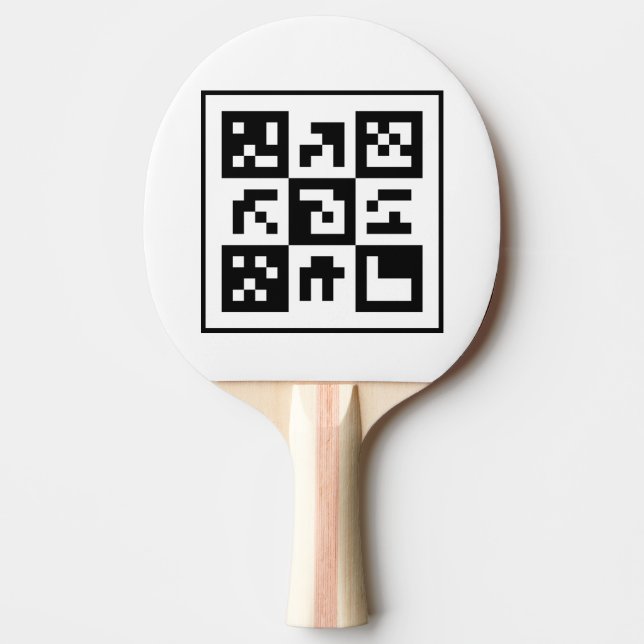 qr code ping pong paddle (Front)