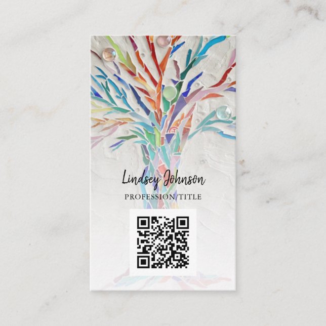 QR Code Professional Business Card (Front)