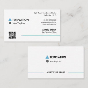 QR Code Professional Modern Business Card