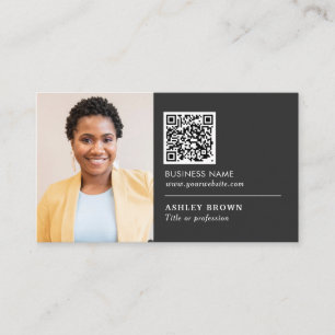 QR code professional networking real estate agent Business Card