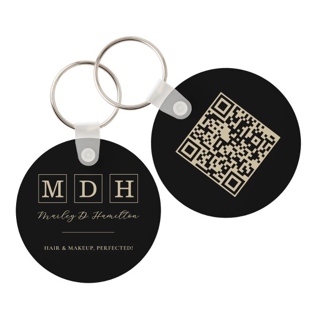 QR Code Promotional Business Name Key Ring (Creator Uploaded)