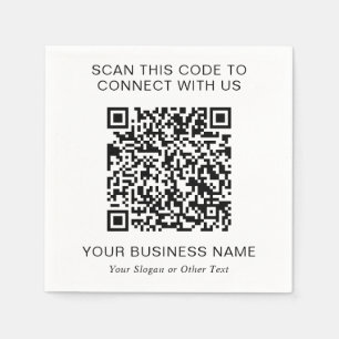 QR Code Promotional Napkin