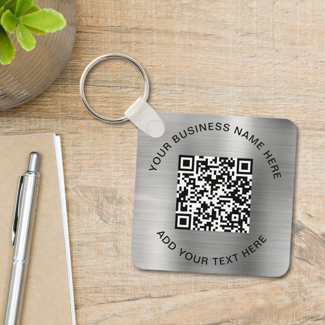 QR Code Promotional Silver Key Ring (Creator Uploaded)