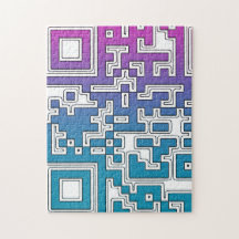 QR Code - Purple Blue