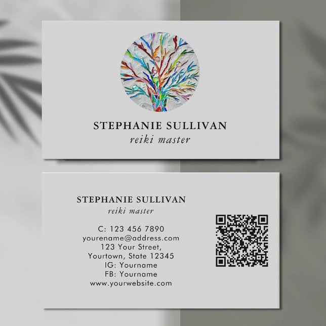 QR Code Reiki Master Business Card (Creator Uploaded)