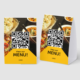 qr code restaurant bar menu photo