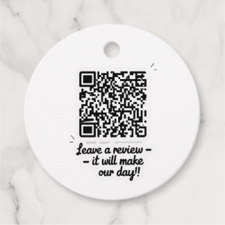 QR Code Review Gift Tag