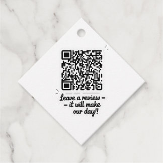 QR Code Review Gift Tag