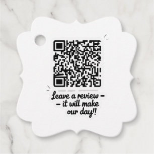 QR Code Review Gift Tag