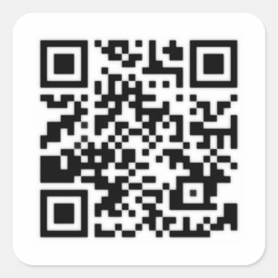 Qr Code RickRoll Gif Square Sticker