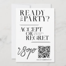 Qr Code RSVP Elegant Simple Modern Minimal Chic