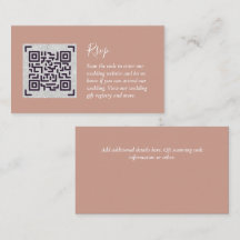 QR CODE RSVP Wedding Details Accommodation Gifts