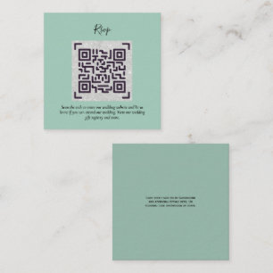 QR CODE RSVP Wedding Details Accommodation Gifts Enclosure Card
