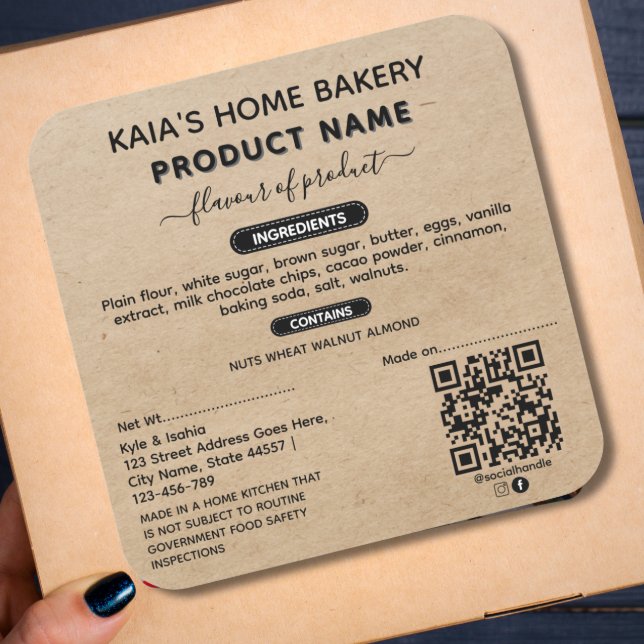 QR Code Rustic Cottage law label (Creator Uploaded)