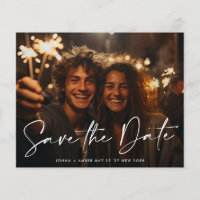 QR code Save The Date - Side Ways Budget Modern