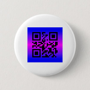 QR Code® Saying: HAPPY BIRTHDAY 6 Cm Round Badge