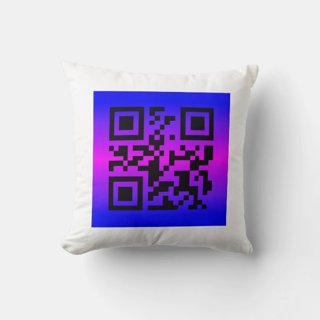 QR Code® Saying: HAPPY BIRTHDAY Cushion (Front)