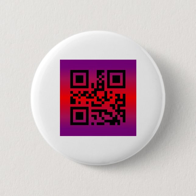 QR Code® Saying: HAPPY EASTER 6 Cm Round Badge (Front)