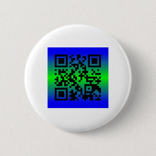 QR Code® Saying: HAPPY FATHER’S DAY 6 Cm Round Badge