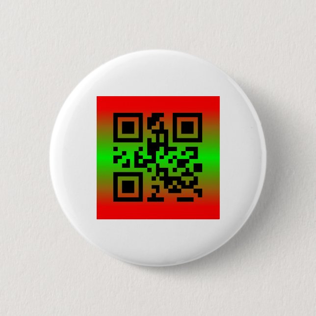 QR Code® Saying: HAPPY HOLIDAYS 6 Cm Round Badge (Front)