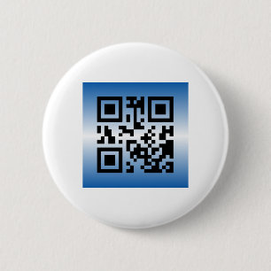QR Code® Saying: HAPPY PASSOVER 6 Cm Round Badge