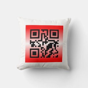 QR Code® Saying: I LOVE YOU Cushion