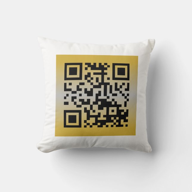 QR Code® Saying: IT’S NEW YEAR’S EVE Cushion (Front)