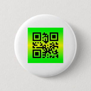 QR Code® Saying: THANK YOU 6 Cm Round Badge