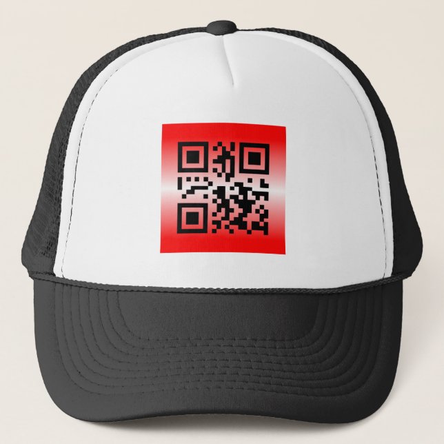 QR Code® Saying: THINKING OF YOU Trucker Hat (Front)