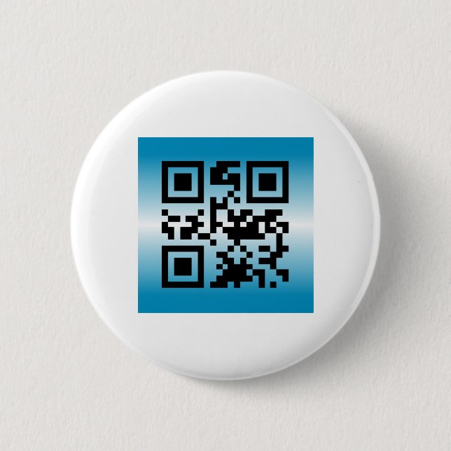 QR Code® Saying: WELCOME 6 Cm Round Badge (Front)