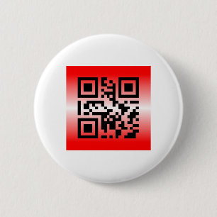 QR Code® Saying: YOU ARE LOVED 6 Cm Round Badge