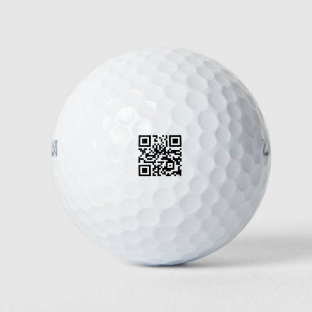 QR Code Scan Business Logo Branding Golf Balls (Front)