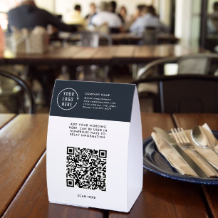 QR Code Scan Business Logo Contactless