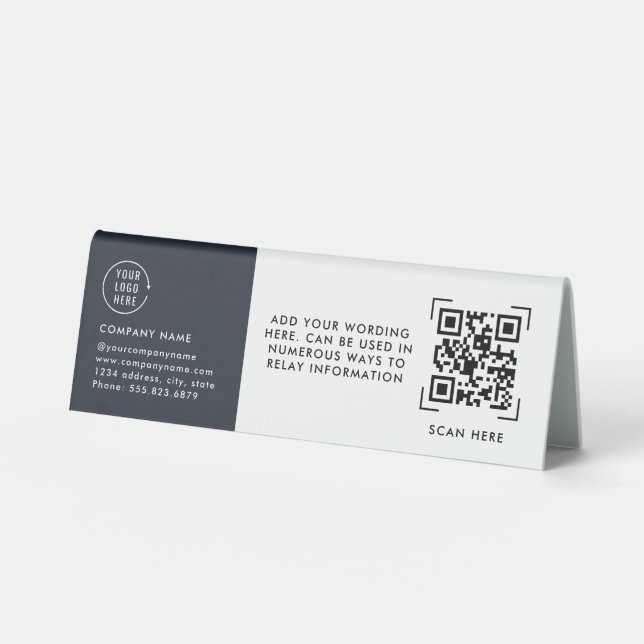 QR Code Scan | Business Logo Contactless (Front)