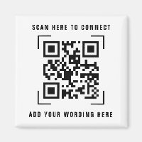 QR Code Scan | Business Logo Promotional Magnet