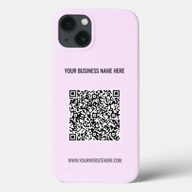 QR Code Scan Info and Custom Text Your Colours Case-Mate iPhone Case (Back)