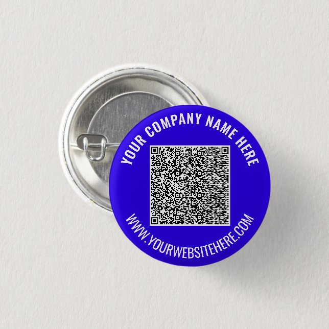 QR Code Scan Info Custom Text Button Choose Colour (Front & Back)
