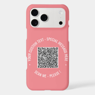 QR Code Scan Info Custom Text Colours Personalise
