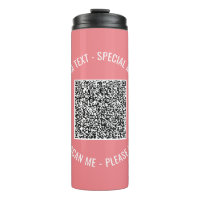 QR Code Scan Info Custom Text Colours Personalise