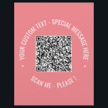 QR Code Scan Info Custom Text Colours Your Flyer<br><div class="desc">QR Code Scan Info Custom Text Colours Personalised Promotional Business or Personal Modern Gift - Add Your QR Code - Image or Logo - photo / Text - Name or other info / message - Resize and Move or Remove / Add Elements - Image / Text with Customisation Tool. Choose...</div>