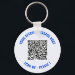 QR Code Scan Info Custom Text Keychain<br><div class="desc">Choose Colours and Font Keychain with Your Special QR Code Info and Custom Text Personalised Modern Keychains Gift - Add Your QR Code - Image or Logo - photo / Text - Name or other info / message - Resize and Move or Remove / Add Elements - Image / Text...</div>