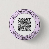 QR Code Scan Info Custom Text Personalised Button