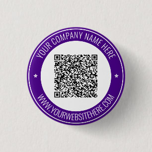 QR Code Scan Info Custom Text Promotional Button